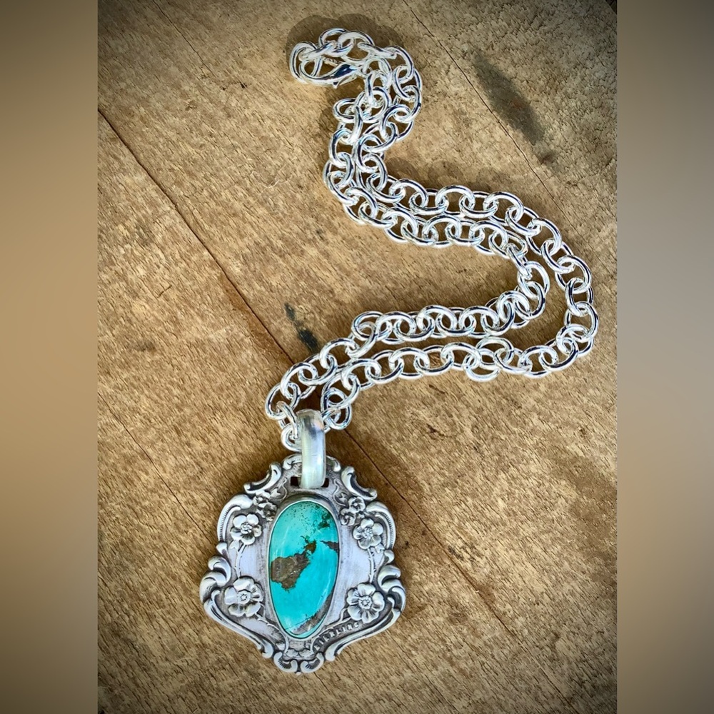 Sterling and Turquoise Necklace